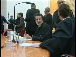 Australian and Spanish peace activists arrested by Israeli army. Court hearing. News Clip