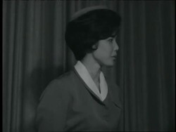 Airline stewardess graduate Stock Footage