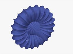 CGI of a breather mathematical surface rotating in space Stock Footage