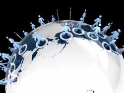 Global Network People Stock Footage