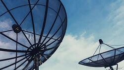 sky signal home Stock Footage