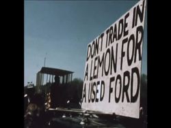 SYND 28-4-74 DEMONSTRATION DEMANDING IMPEACHMENT OF NIXON News Clip