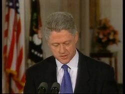 USA: WASHINGTON: CLINTON /BLAIR JOINT PRESS CONFERENCE UPDATE News Clip