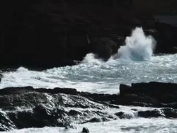 Rough Coast Stock Footage