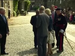 Charles and Camilla visit Bow News Clip
