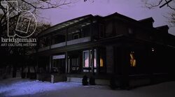 A town building by night, 1908 - reenactment Stock Footage