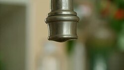 Dripping Water Faucet Stock Footage