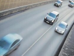 Traffic - time lapse, loopable Stock Footage