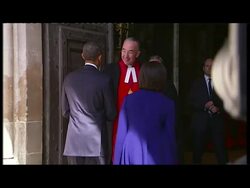 Barack Obama visits Westminster Abbey News Clip