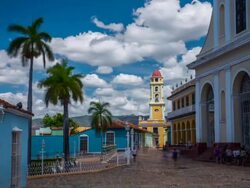 Time Lapse of Trinidad , Cuba Stock Footage