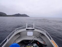 fishing boat on sea Stock Footage