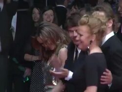 Cannes Film Festival 2009: Fish Tank and Air Doll (Kuki Ningyo) Steps Stock Footage