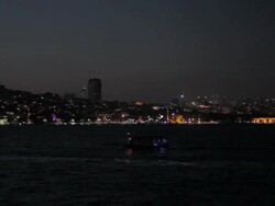 Shipping on the Bosphorus Straight (Istanbul) Stock Footage