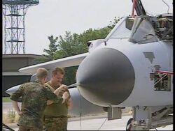 Italy - German Fighter Bombers For Bosnia News Clip