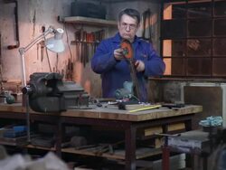 HD DOLLY: Toolmaker Repairing Circular Saw Stock Footage