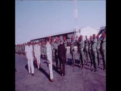 SYND 10 7 78 FILE FOOTAGE OF EX- PRESIDENT OF MAURITANIA DADDAH IN CHAD News Clip