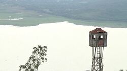 The fortress, jungle and river. Stock Footage