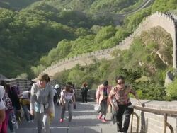 Domestic tourists take the rein of tour market in China Stock Footage
