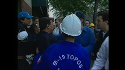 Giuliani touring Ground Zero with press News Clip