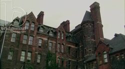 Static shot of a country manor by day Stock Footage