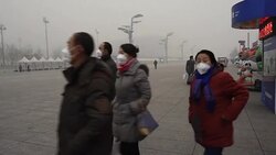 VOICED : Nuevo record de contaminacion del aire en Pekin News Clip