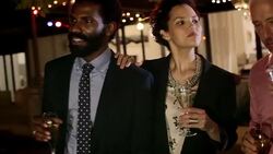 Multi-ethnic friends celebrating with champagne at backyard party Stock Footage