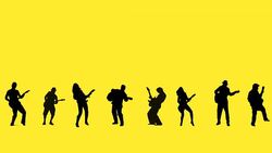 Guitarist Silhouettes Stock Footage