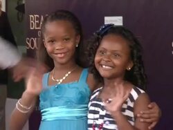 Quvenzhane Wallis at Fox Searchlight Pictures And Cinereach Present 'Beasts Of The Southern Wild' Premiere & Party, New Orleans, Louisiana, 06/25/12. Stock Footage