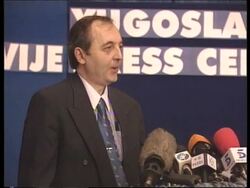 YUGOSLAVIA: FOREIGN MINISTRY KOSOVO PRESS BRIEFING News Clip