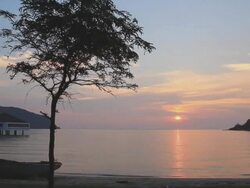 Sunrise / Sunset over sea Stock Footage