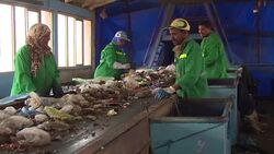 CLEAN : Morocco trash pickers help fight global warming News Clip