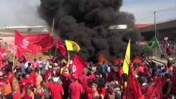 Protests across country against government spending on World Cup News Clip