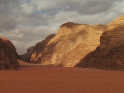WS View of Wadi rum / Petra, Jordan Stock Footage