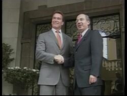 California governor meets president elect Felipe Calderon News Clip