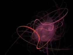 Animation of a fractal flame. Fractal flames are a member of the iterated function system class of fractals Stock Footage