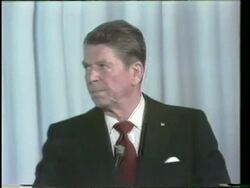 Ronald Reagan / George Bush Debate Stock Footage