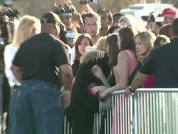 Michael Jackson Private Viewing For Invited Guests At Forest Lawn Cemetery Stock Footage