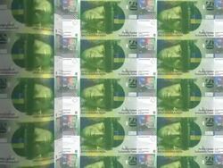 Swiss franc printing - animation Stock Footage