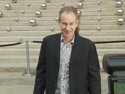 John McEnroe at the 9th Annual Tribeca Film Festival - Vanity Fair Party at New York NY. (Footage by WireImage Video/GettyImages) Stock Footage