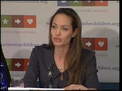 UPDATE Angelina Jolie helps launch an advocacy group for orphans News Clip