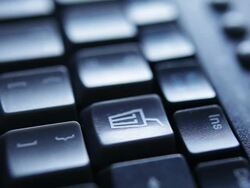 Keyboard soft drink Stock Footage