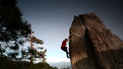 Rock climbing Stock Footage