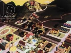 Going Places, 1948 (whole film) - cartoon educational film about capitalism, business, money and entrepreneurship. Stock Footage