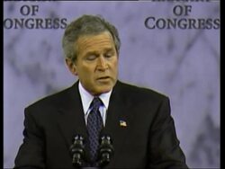 Comments on war on terror, McLellan on 9/11 report News Clip