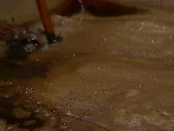 CU of rum being mixed in tank. Stock Footage