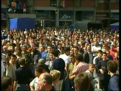 KOSOVO: VOJISLAV KOSTUNICA ATTACKED WITH TOMATOES News Clip