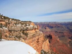 Grand Canyon National Park south rim, Yavapai Point look out Stock Footage