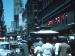 San Francisco Trolley 1959 Stock Footage