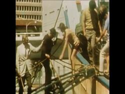 SYND 14 7 73 BRITISH YACHTING COUPLE RESCUED IN HONOLULU, HAWAII News Clip