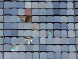 Mirror wall background. Stock Footage